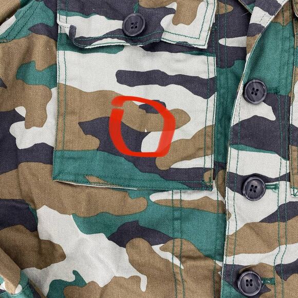 J. CREW MERCANTILE Womens Camouflage Long Sleeve Size S Button-Up Utility Shirt - Picture 5 of 8